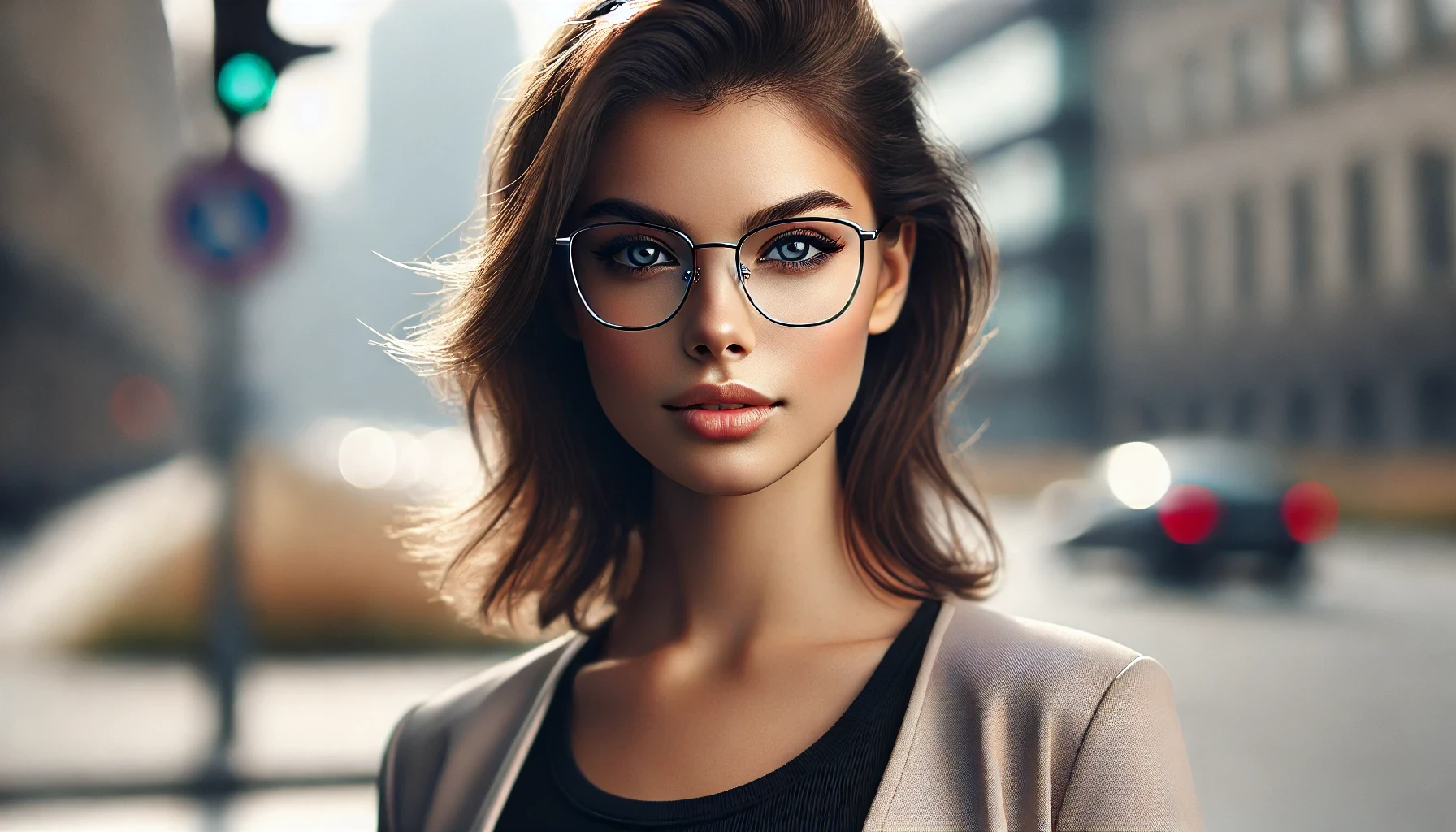 Óculos Com Armação De Titanio